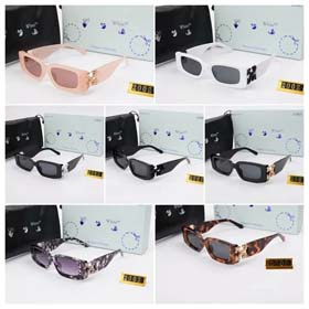 Off white Gradient Color Fashion sunglasses-1552  