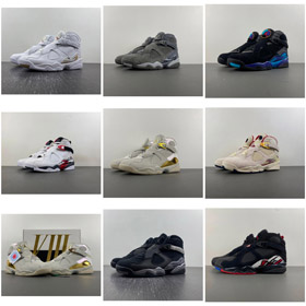 Jordan Air Jordan 8 Retro Aqua OG High-Top Basketball Shoes-5101  